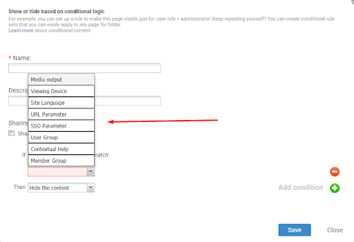 Set rules in private knowledge base