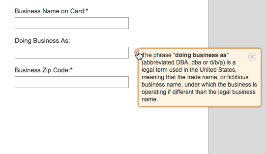 tooltip in knowledge base