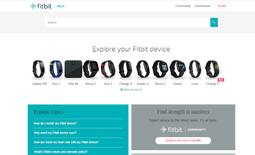 Fitbit - Knowledge base content 