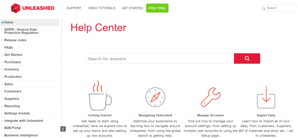 Unleashed Help Center