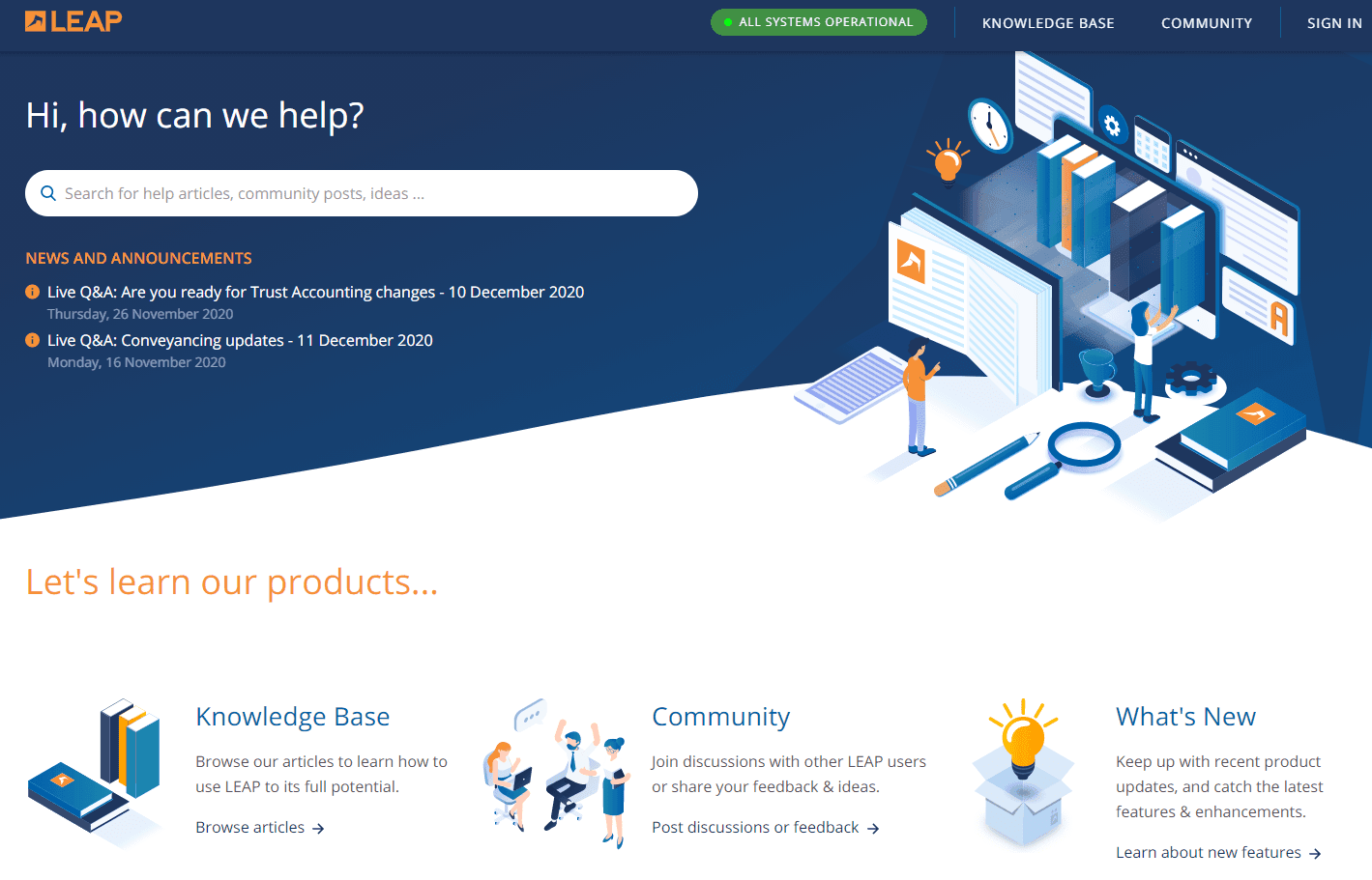 Leap Knowledge Base Design