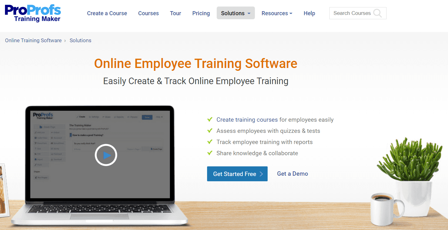 ProProfs Employee Training Software