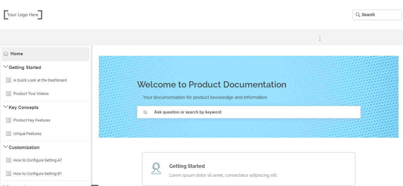 Product Documentation Templates