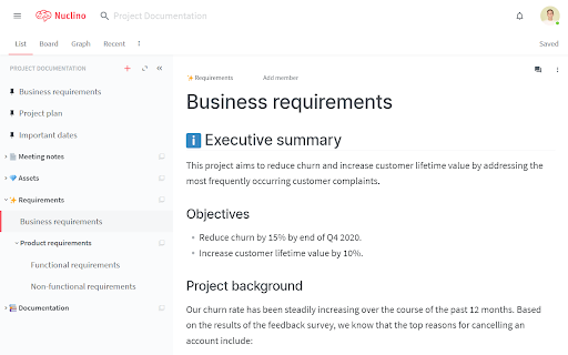 Business requirement template 
