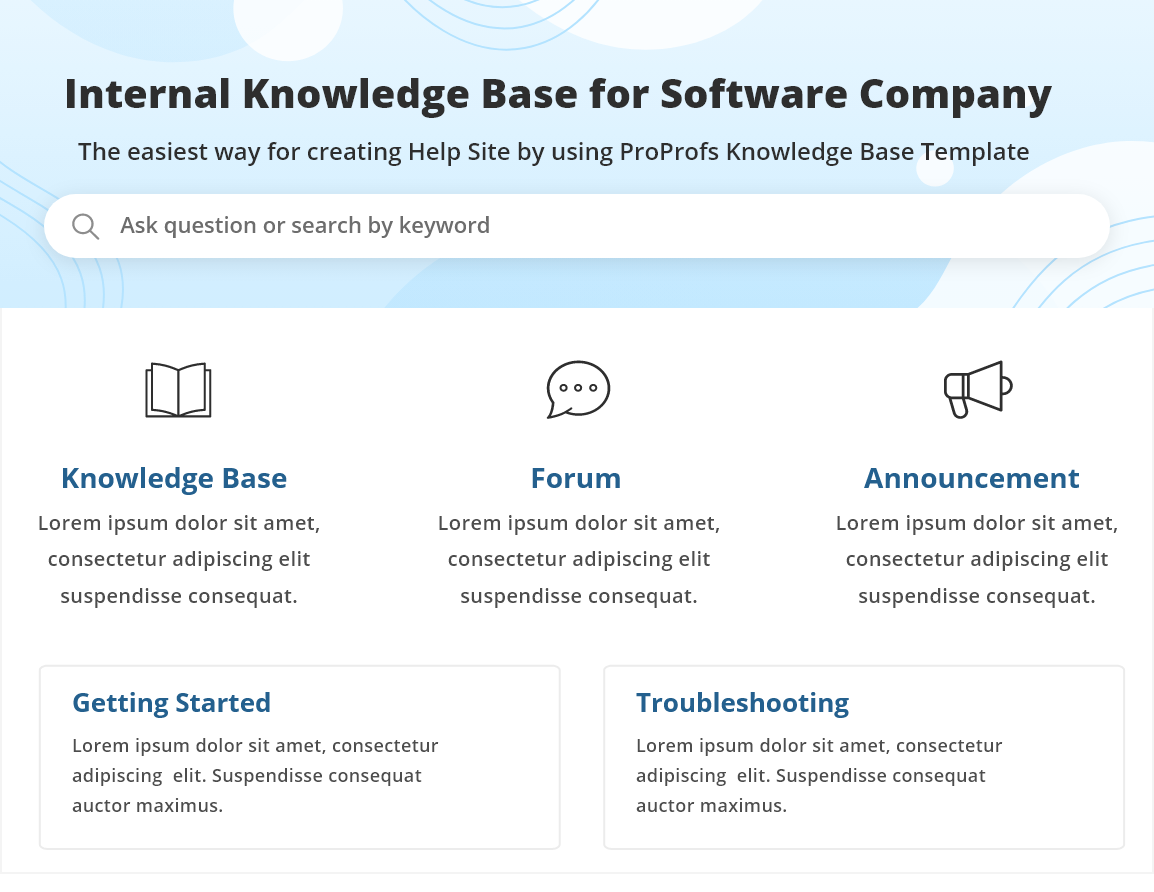 Knowledge Management Portal format