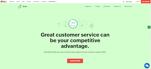 Zoho Desk is a cloud-based platform 