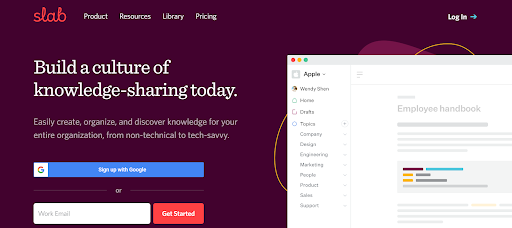 Slab is a knowledge base platform with a simple interface that is perfect for non-technical users.
