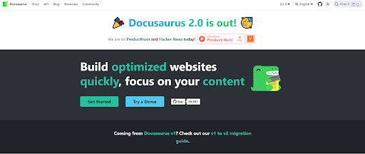 Docusaurus is an open-source online documentation tool that is powered by MDX.