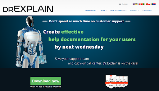 Dr. Explain helps you create user-friendly help documentation for your customers