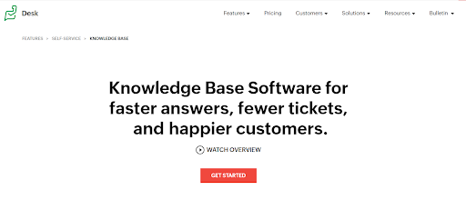 Zoho knowledge base software