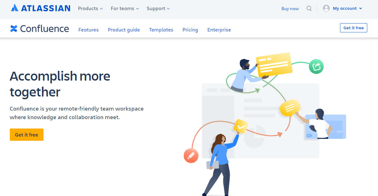Atlassian Confluence knowledge base software