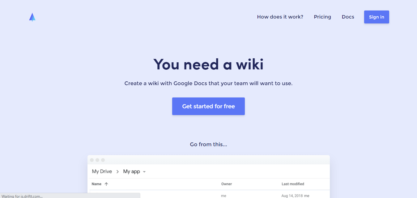 You Need a wiki