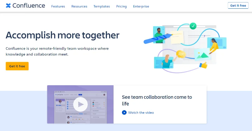 Confluence is a popular documentation software that works perfect for your remote-friendly team workspace