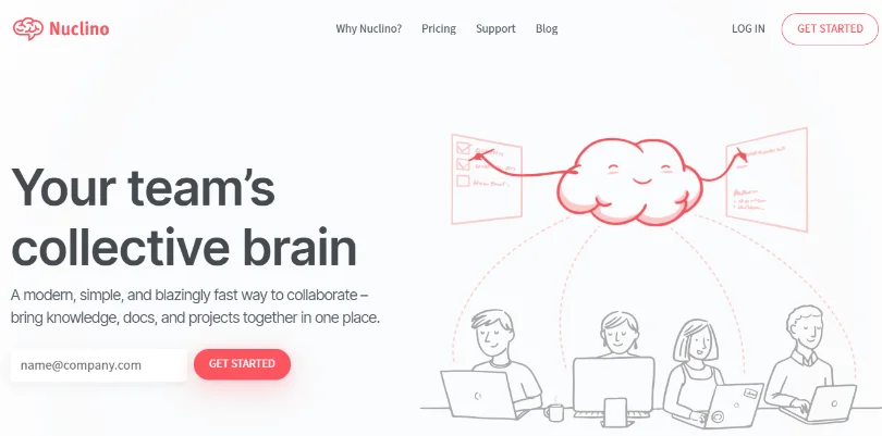 Nuclino is a simple yet modern online documentation software