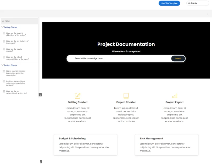 Project Documentation Templates 
