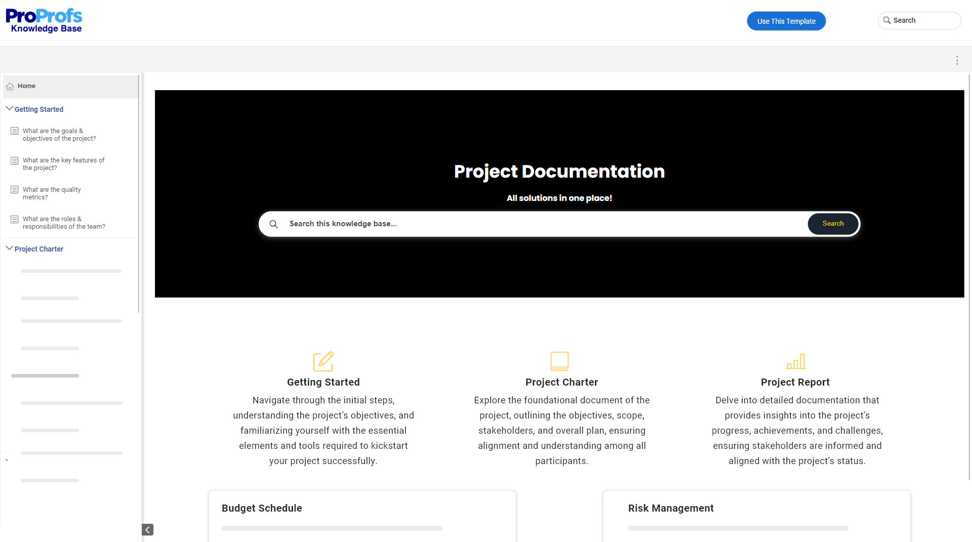 how to write documentation of project