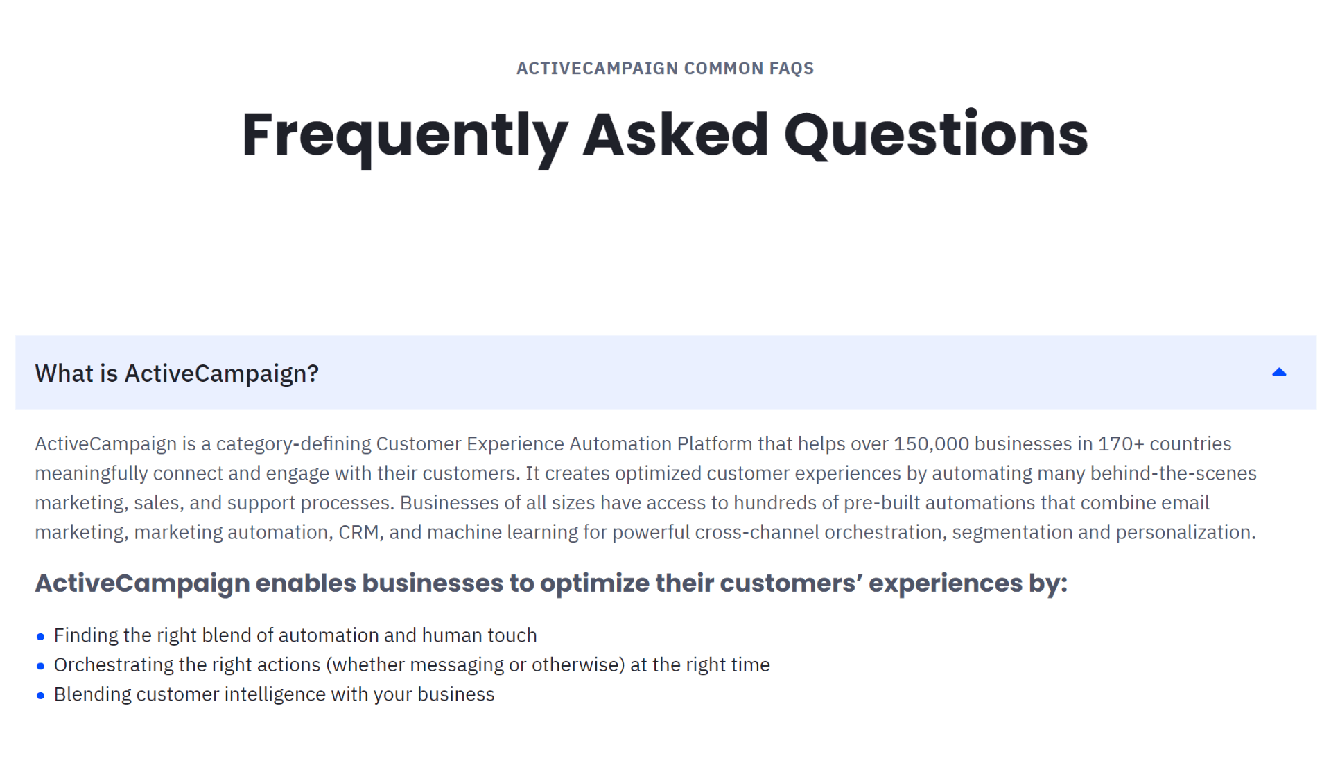 Consumer Frequently Asked Questions