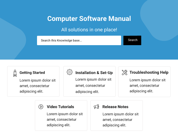 Computer Software Manual Template