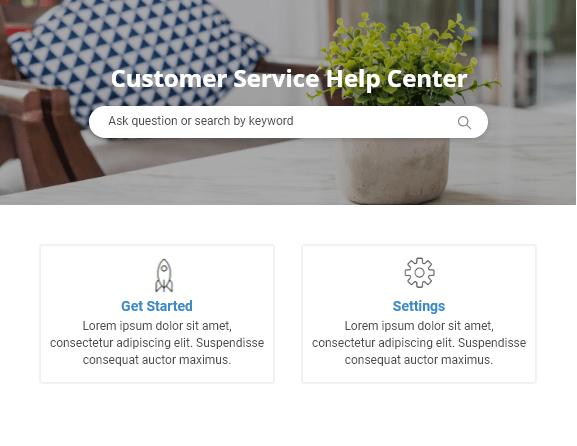 Customer Service Help Center Template
