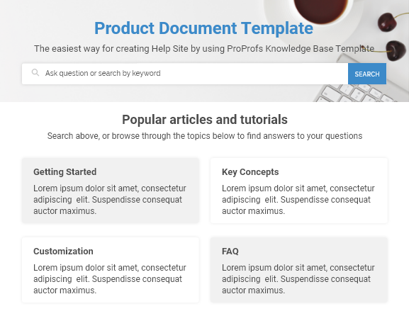 Product Documentation Template