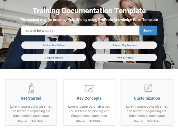 Training Documentation Template
